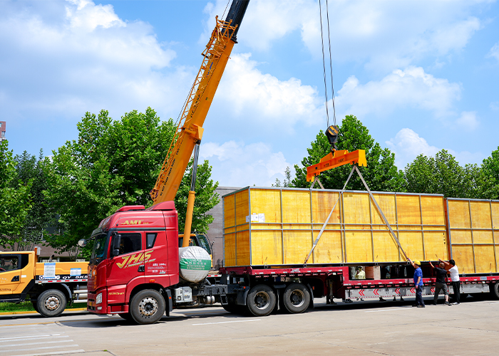 亞太集團出口烏茲別克斯坦的機組裝運發(fā)車